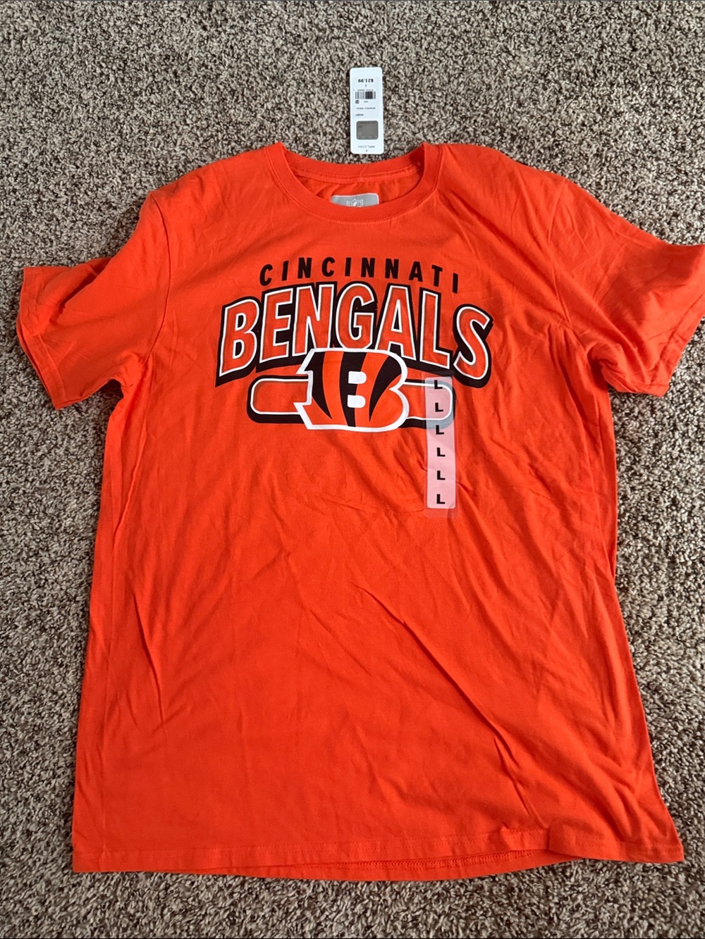 NFL Cincinnati Bengals Orange Logo Tee - Men's